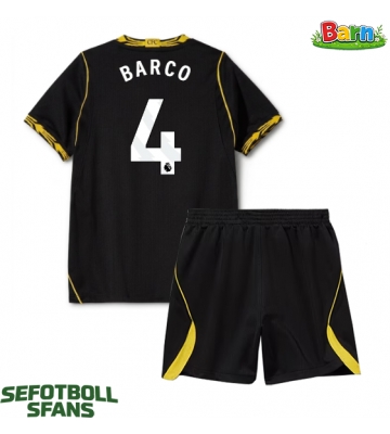 Chelsea Valentin Barco #4 Bortaställ Barn 2026-27 Kortärmad (+ Korta byxor)